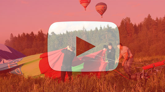 Видео с полетов на воздушном шаре